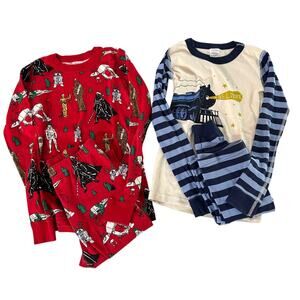 Hanna Andersson Kids Pajama Bundle Size 10 Star Wars & Polar Express Cotton